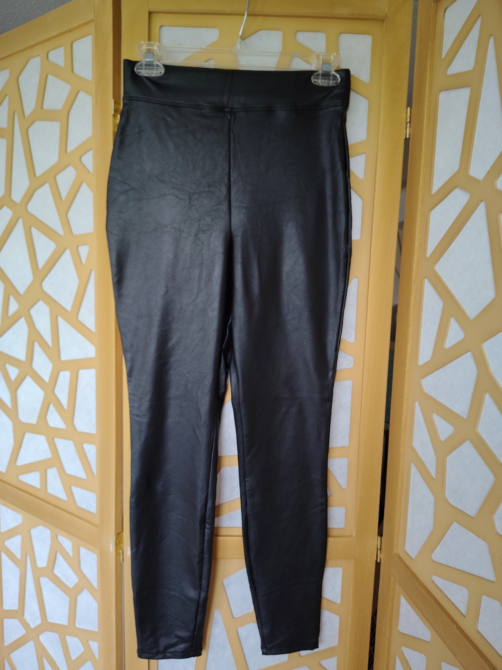 Express Black Faux Leather Leggings